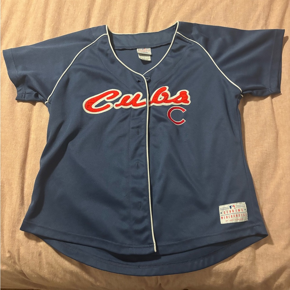 Woman’s Cubs Navy Baseball Jersey